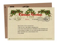 Send Greetings by Telegram - Christmas Holly